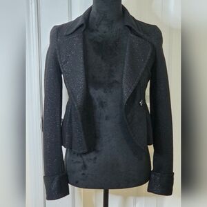 French Connection Black Blazer with Subtle Sparkle